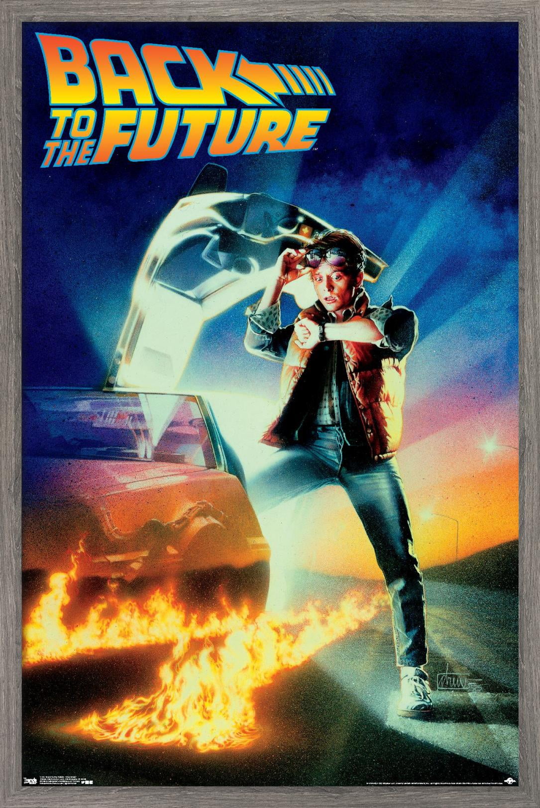Back to the Future - One Sheet Wall Poster, 22.375" x 34", Framed