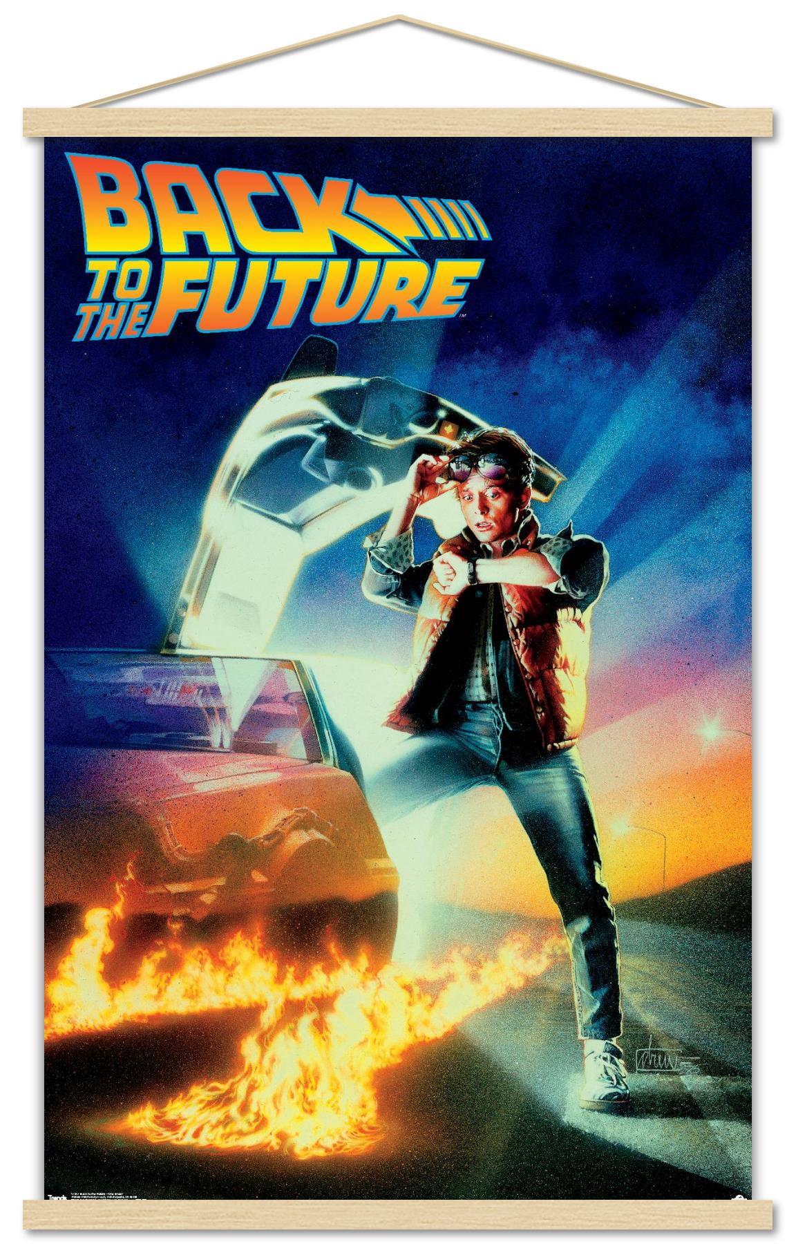 Back to the Future - One Sheet Wall Poster with Wooden Magnetic
