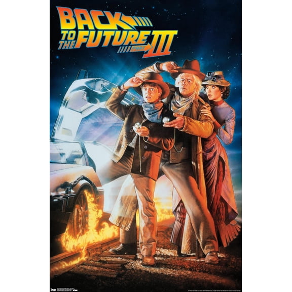 Back to the Future Part III - One Sheet Wall Poster, 14.725" x 22.375"