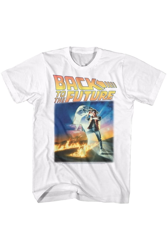 Back to the Future This Time White Adult T-Shirt