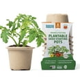 thumbnail image 1 of Back to the Roots 4.25" Organic Biodegradable Seed Starting Pots, Plantable Fiber (8 Pack), 1 of 13