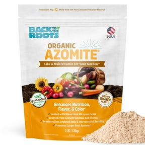 Back to the Roots Organic Azomite for Garden Soil, 3 lb Pouch