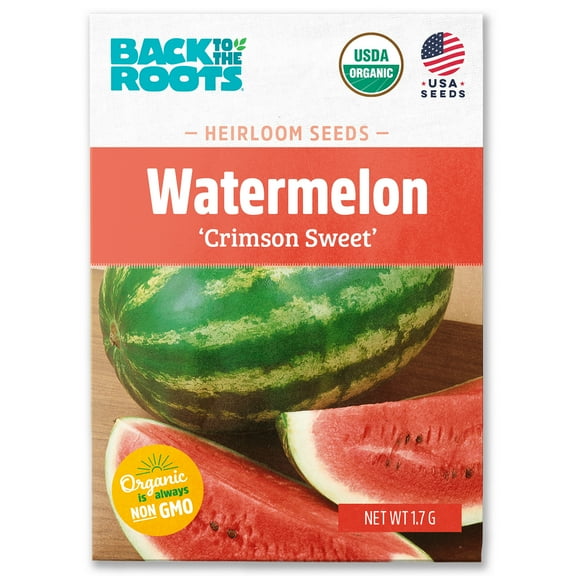 Back to the Roots Organic Crimson Sweet Watermelon Fruit Seeds