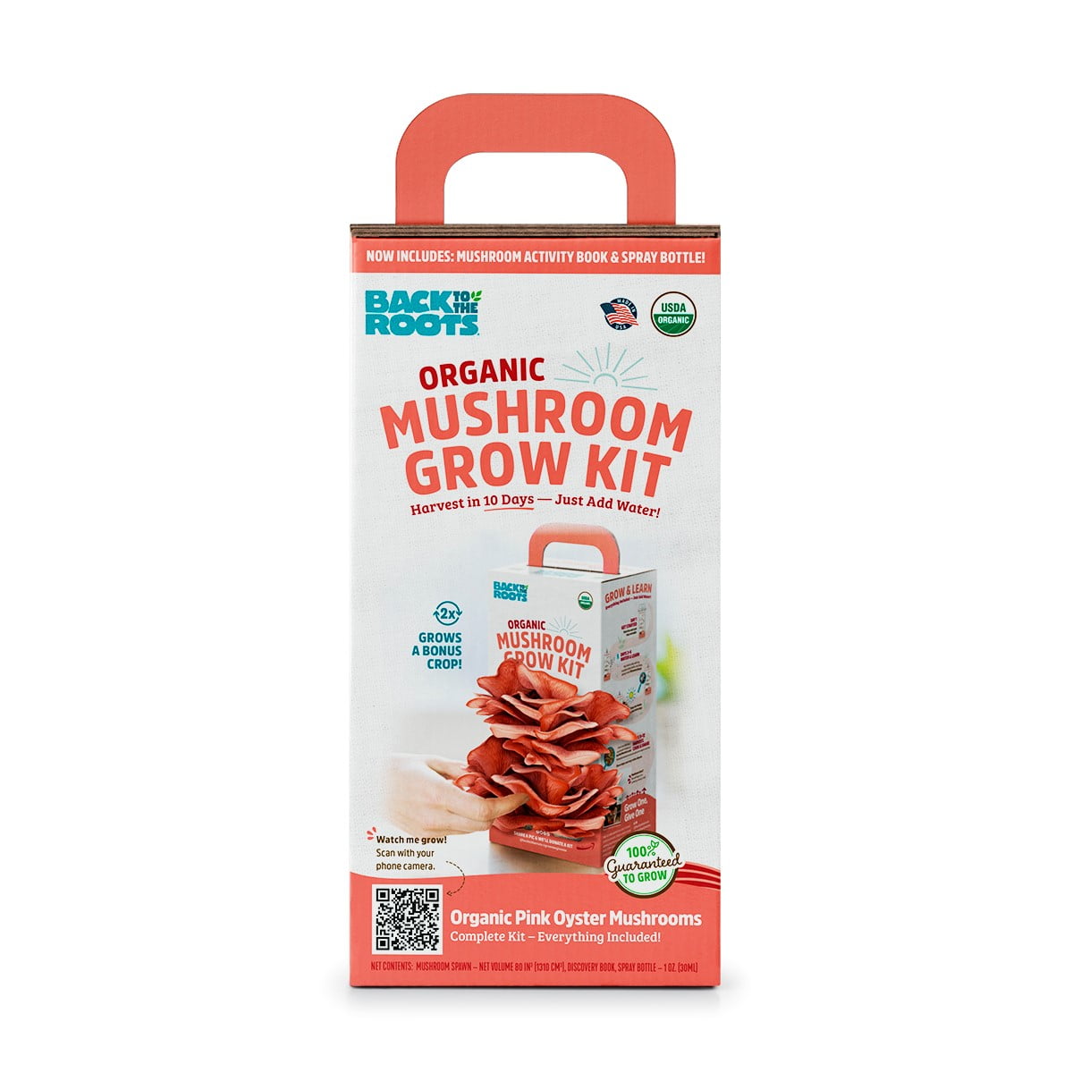 Back to the Roots Organic Pink Oyster Mushroom Grow Kit