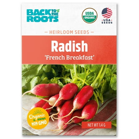 Back to the Roots Organic Radish 'French Breakfast', 1 Seed packet