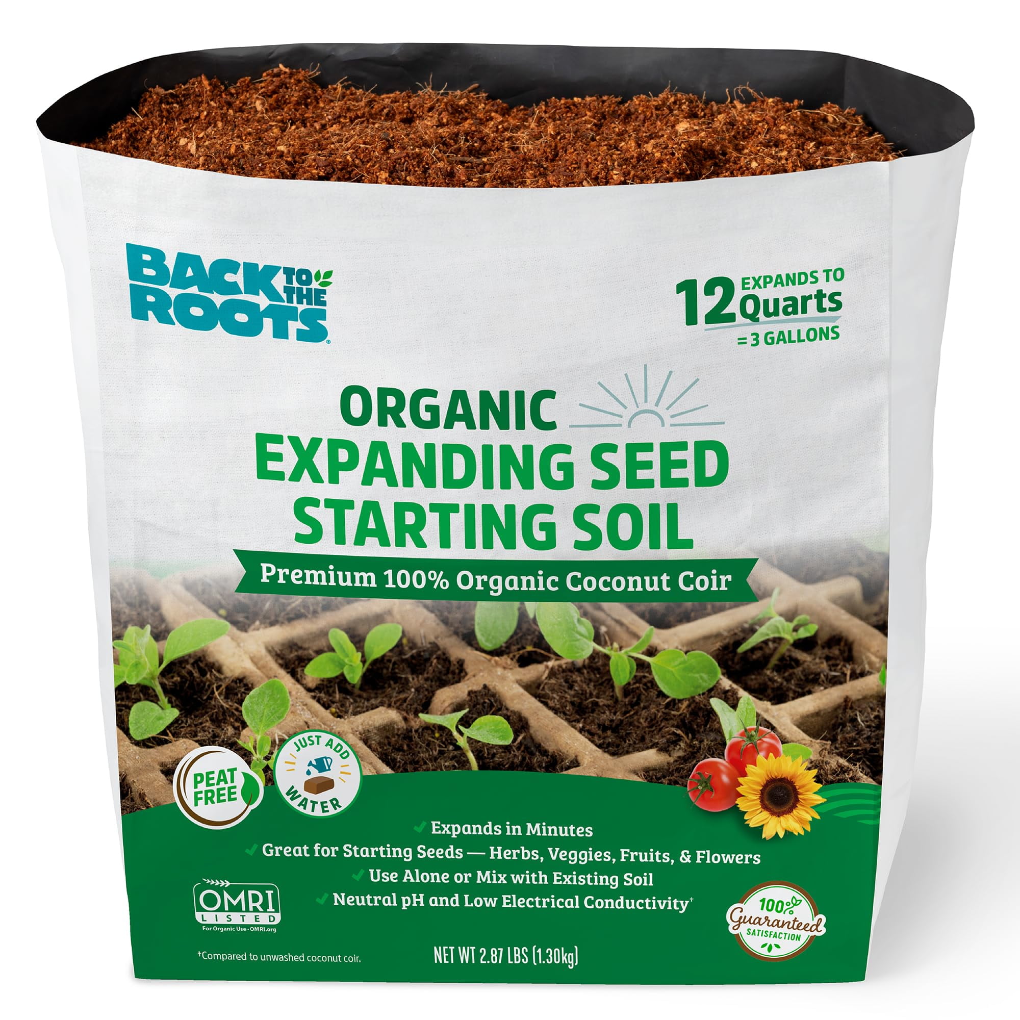 Back to The Roots Organic Seed Starting Compressed Block - Thumbnail 2