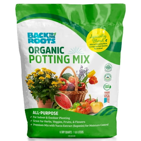 Back to the Roots Potting Mix, 6 Qt