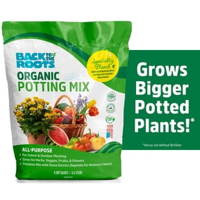 Back to the Roots Organic All-Purpose, Peat-Free Premium Potting Mix (6 QT)