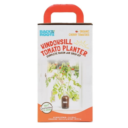 Back to the Roots Windowsill Red Cherry Tomato Planter, Grow Kit