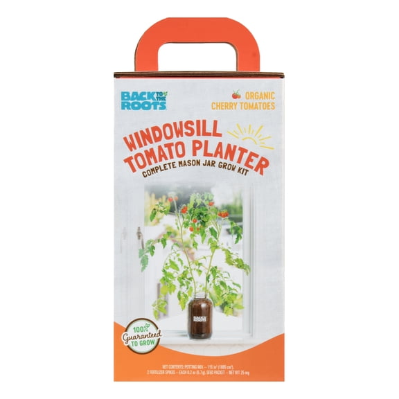 Back to the Roots Windowsill Red Cherry Tomato Planter, Grow Kit