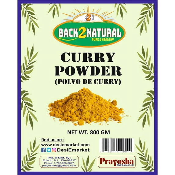 Back2Natural Curry Powder Mild Natural 10-Spice Blend 800gm ~ Vegan | No Colors | Gluten Friendly | NON-GMO | Indian Origin