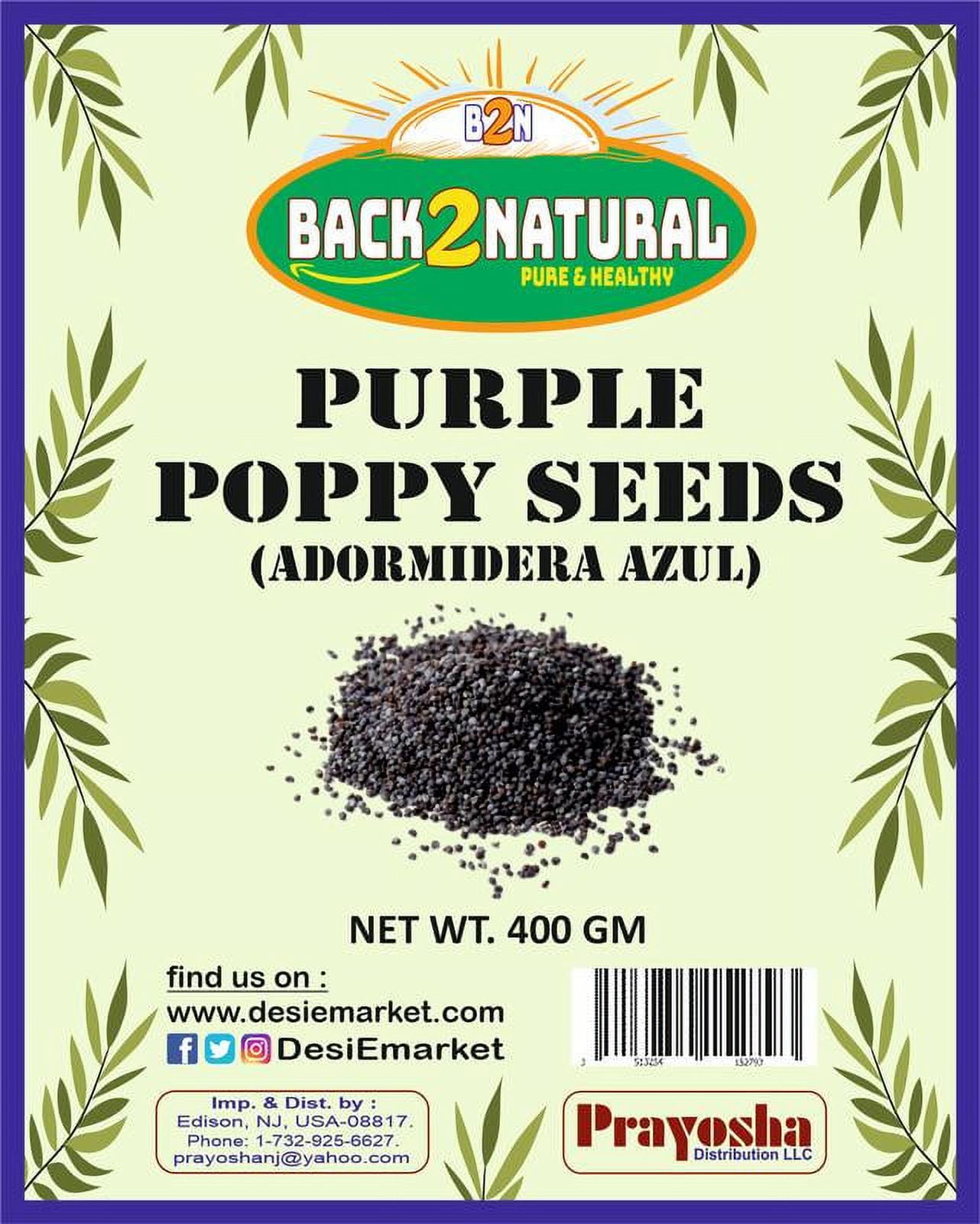 Back2Natural Purple Poppy Seeds - 400gm