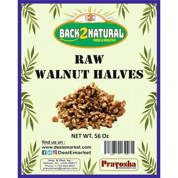 Back2Natural Raw Walnuts - 56oz