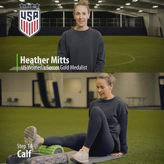 BackBaller Foam Roller (Ridged) - Muscle Roller for Deep Pain Relief. Ideal for Runner Cyclist Footballer Athlete