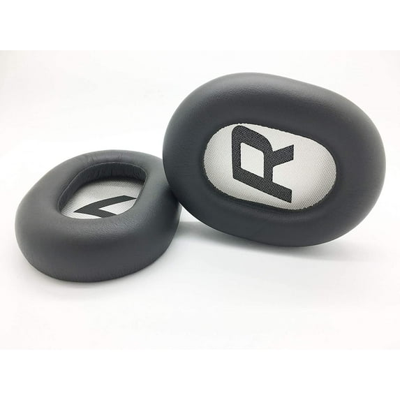 BackBeat PRO 2 Earpads by Reki | Pair of Replacement Memory Foam Cushioned Ear Pads with Soft Protein Leather Cover – Comfortable & Breathable Gray Noise Cancelling Headphone Accessories