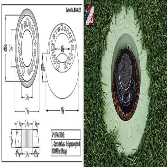 BackFlow Armor Small Concrete Donut SMALL SPRINKLER DONUT