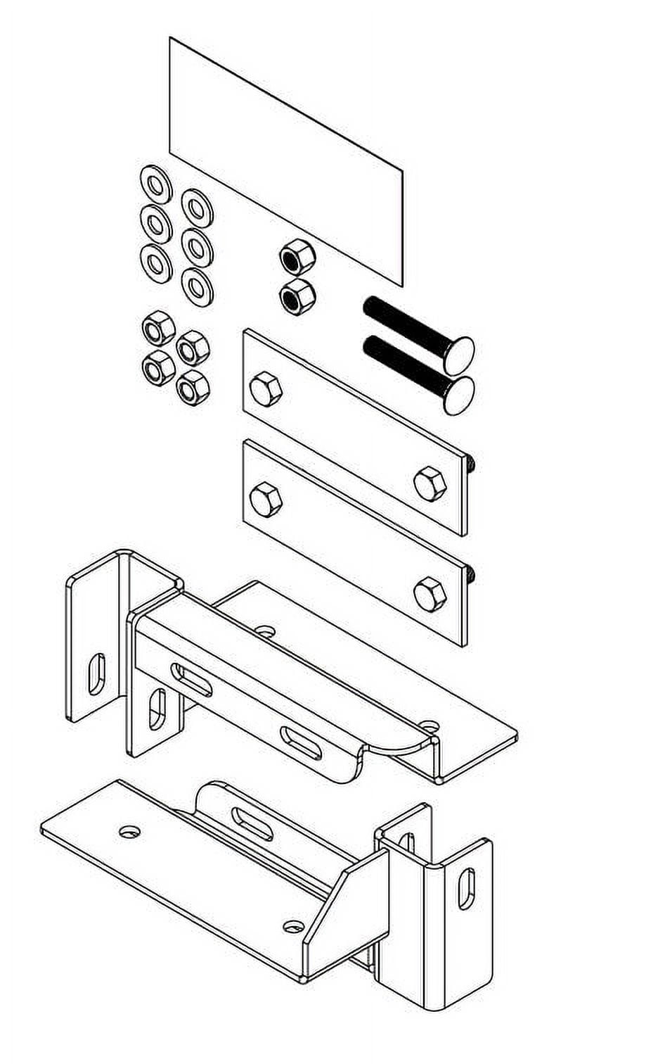 BackRack Utility Body Hardware Kit Drill and Bolt Between Utility Bed