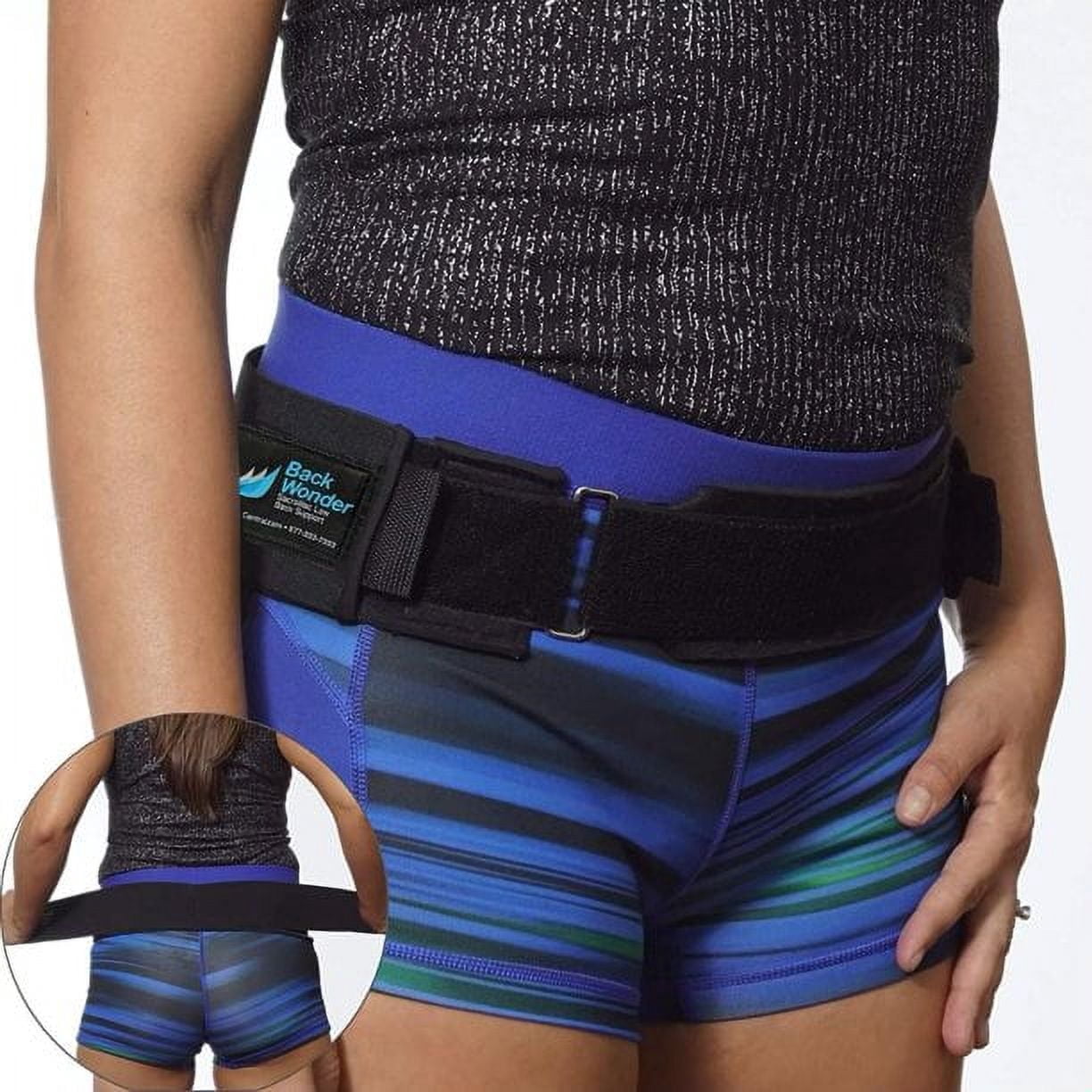 BackWonder SI Joint Belt with Lower Back Support for Men and Women, XL ...