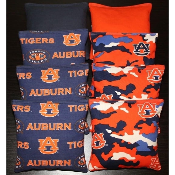 BackYardGamesUSA Auburn Football Cornhole Bean Bags 8 Regulation Bags
