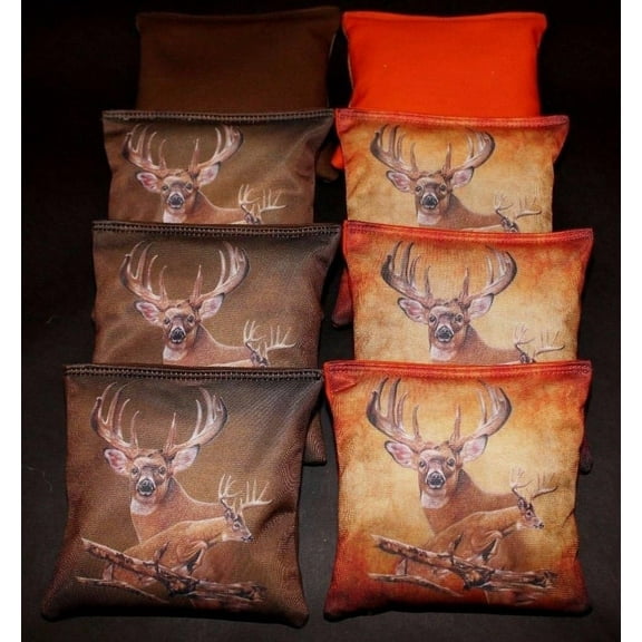 BackYardGamesUSA Deer Hunting Fishing Real Tree Camo Custom 8 Regulation Cornhole Bags B141