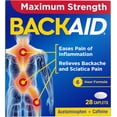 thumbnail image 1 of Backaid Maximum Strength Backache Pain Relief, Non Drowsy - 28 Pills, 2 Pack, 1 of 6