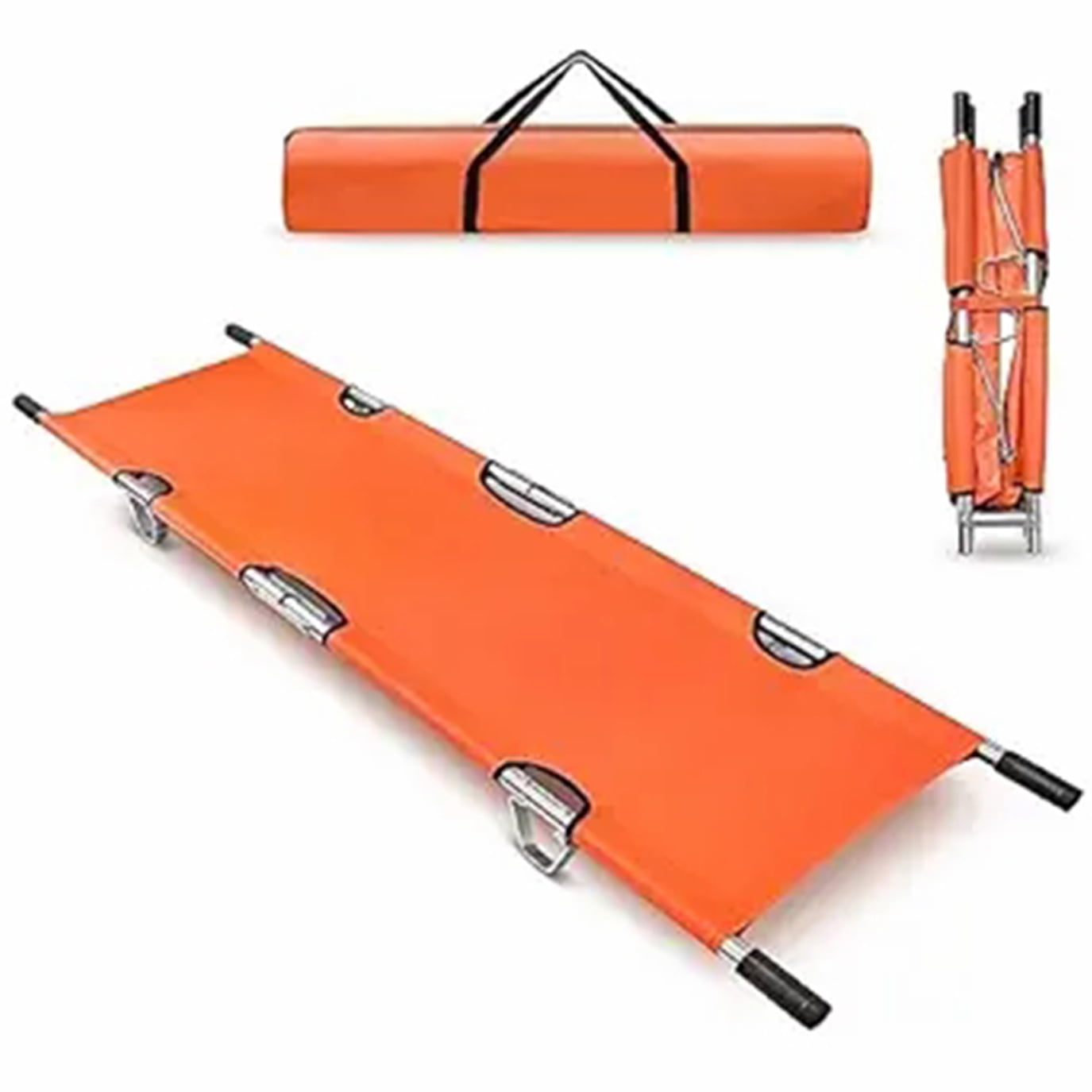 Backboard Medical Folding Ambulance Gurneys Stretcher, Folding Stretcher for Medical Emergency