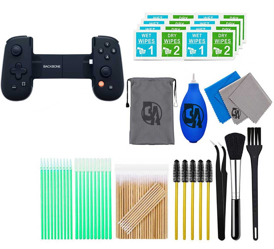 Backbone - One for Android - Black With Cleaning Manual Kit Bolt Axtion  Bundle Used 