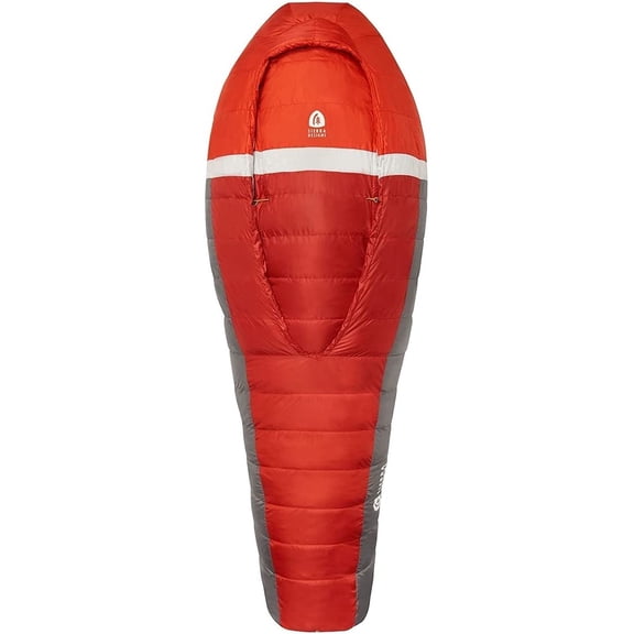 Sierra Designs Backcountry Bed 20 Degree Sleeping Bag with 650 Fill Dridown - Lightweight Zipperless Down Sleeping Bag for Camping & Backpacking -Men, Women & 2 Person