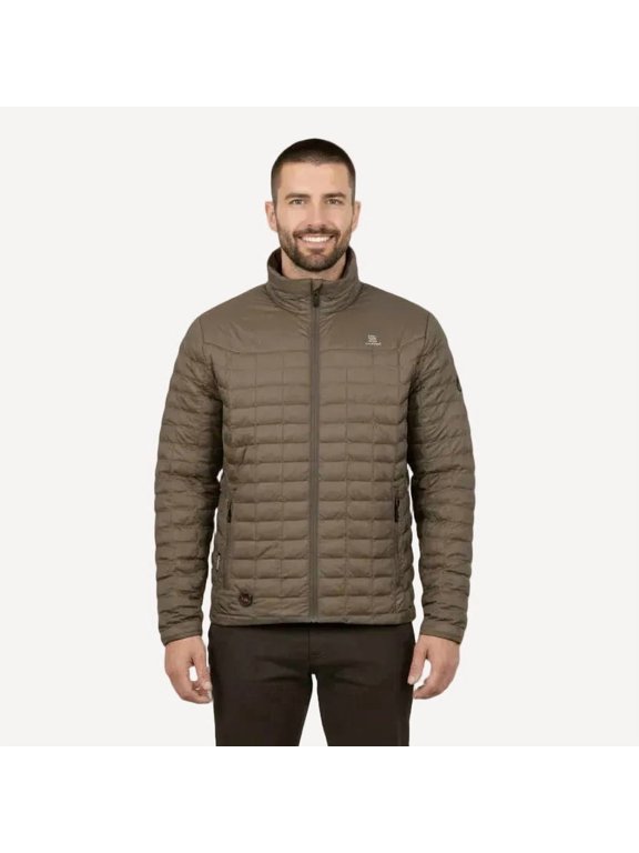 Backcountry Heated Jacket for Men, 3 Heat Zones, PrimaLoft Synthetic Down Core, Lightweight Nylon Shell