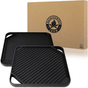 Backcountry Iron 10.5 inch Single-Burner Reversible Cast Iron Grill / Griddle