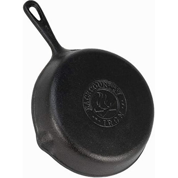 Backcountry Iron 6-1/2 Inch Round Small Pre-Seasoned Cast Iron Skillet