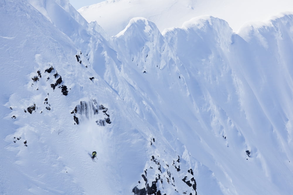 Backcountry Skiing In The Chugach Mountains In Late Winter Southcentral Alaska United States Of America Canvas Art - Scott Dickerson Design Pics (19 x 12)