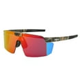 thumbnail image 1 of Piranha Eyewear Backcountry Flip Up Shield Sunglasses for Men with Red Mirror Lenses, 1 of 8