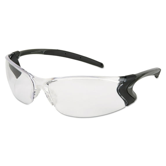 Backdraft Glasses, Clear Frame, Hard Coat Clear Lens | Bundle of 5 Each