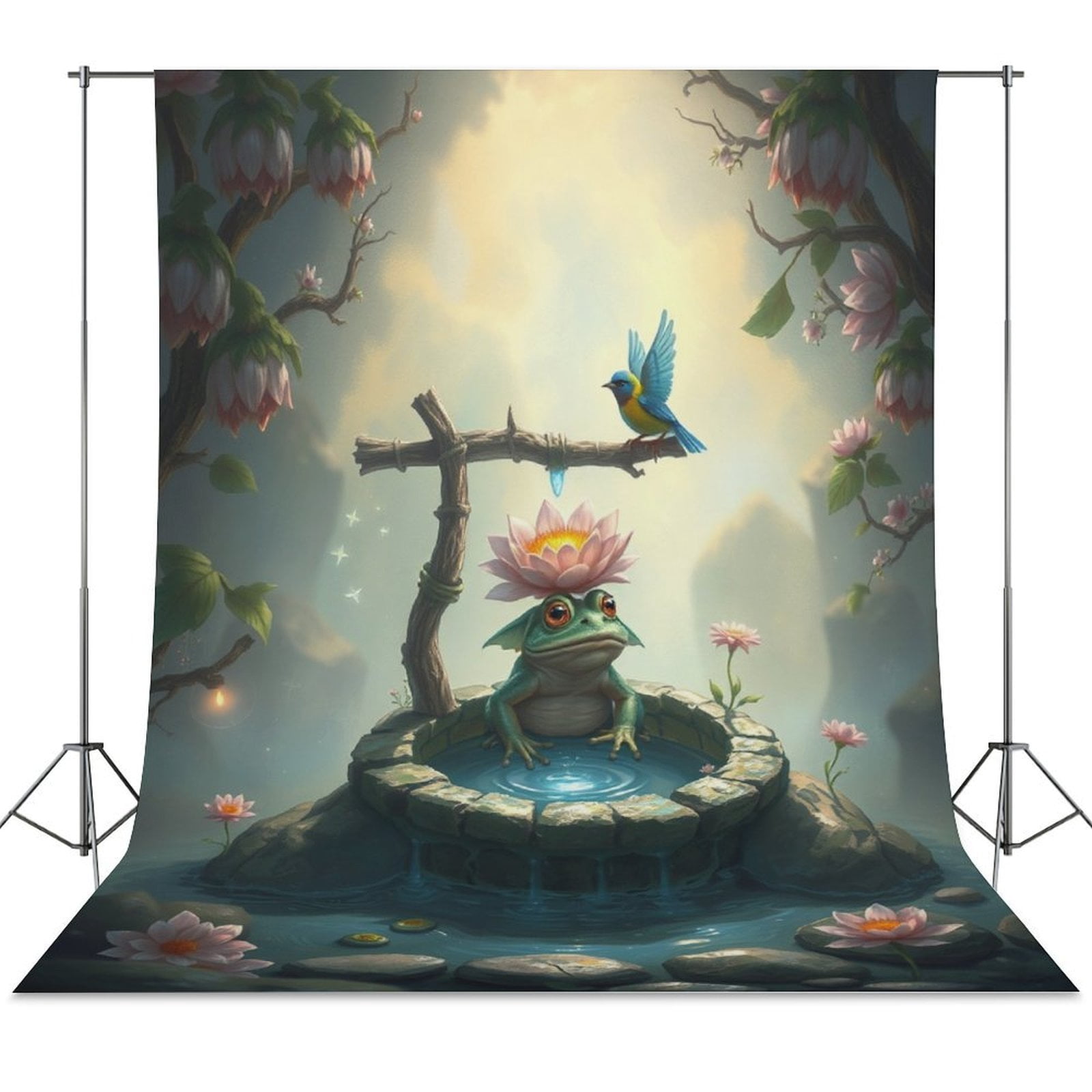 Backdrop Background for Frog in The Pond Photography Photo Booth ...