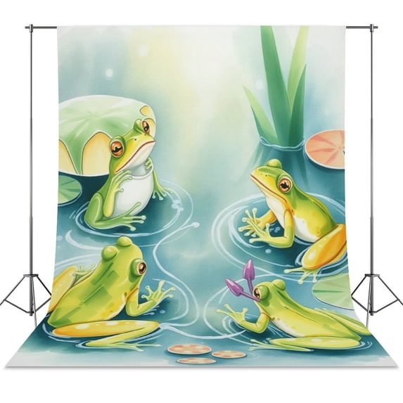 Backdrop Background for Frog in The Pond Photography Photo Booth ...