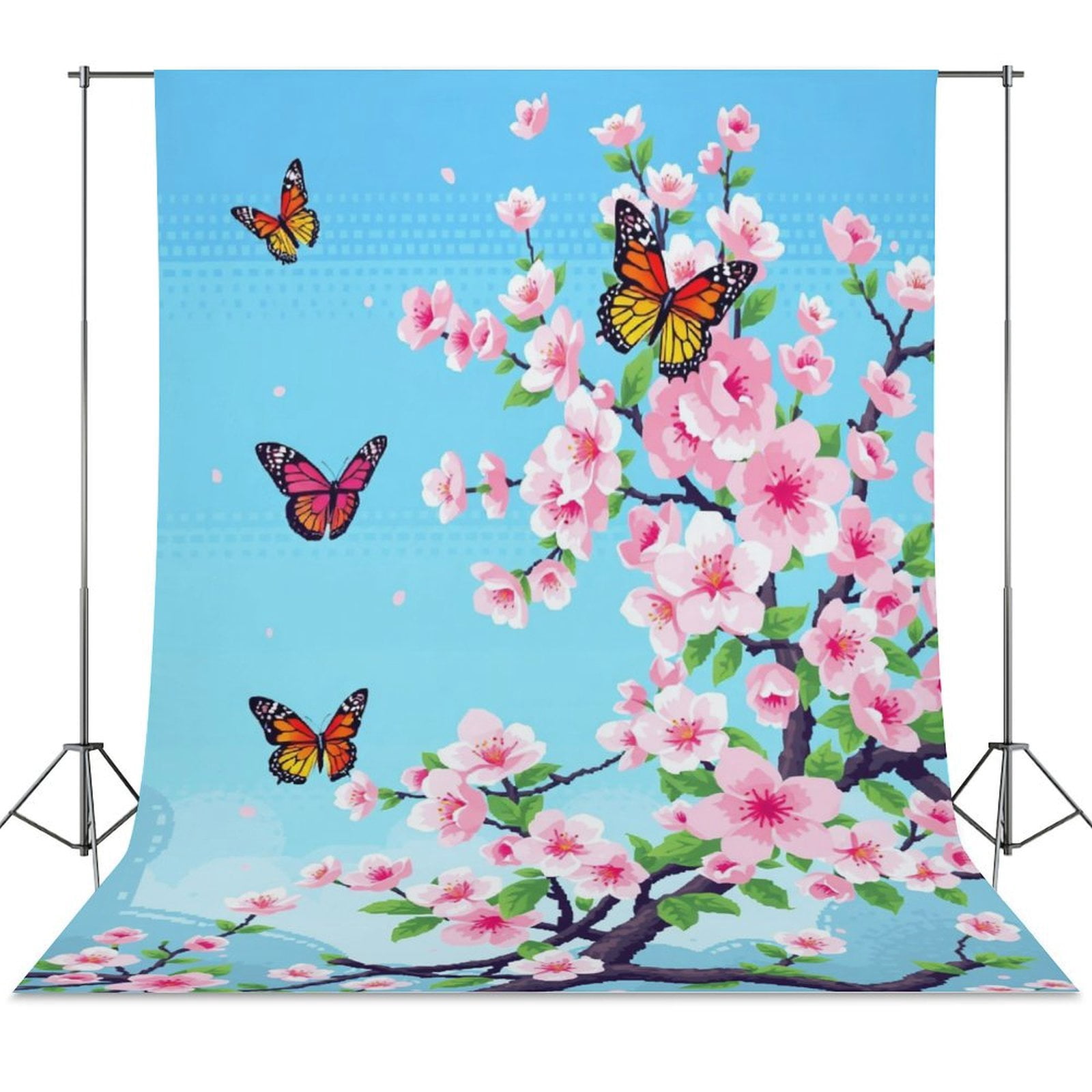 Backdrop Background for Spring Blossoms Butterflies Photography Photo ...