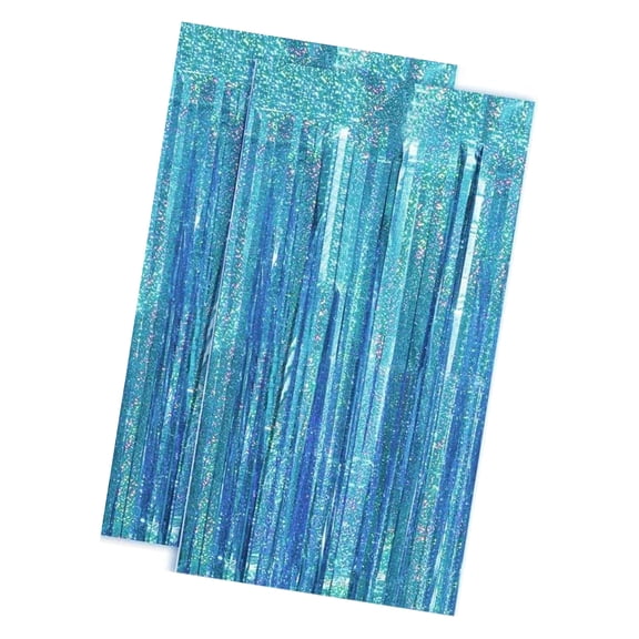 Backdrop Decoration Metallic Foil Tinsel Fringes Curtain Door Streamers Accessory Holiday Party Supplies