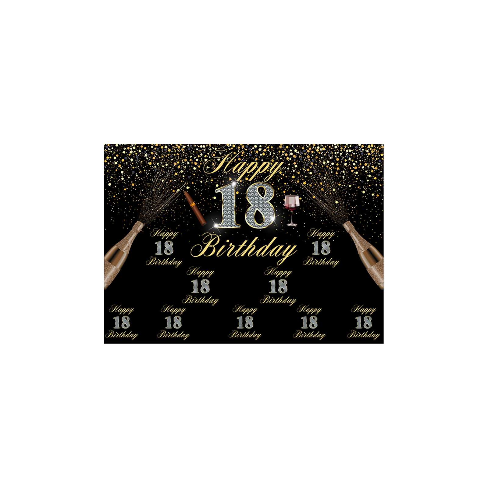 Backdrop Exquisite Reusable Fabric Rectangle Birthday Background Cover ...