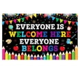 thumbnail image 1 of Backdrop Fabric Welcome Back to School Classroom Decor for Elementary Middle High School Photo Booth Party Event 1 Piece Decorative Banner, 1 of 4