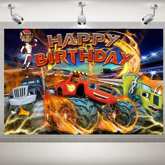 Backdrop Happy Birthday Party Banner Children's Photography