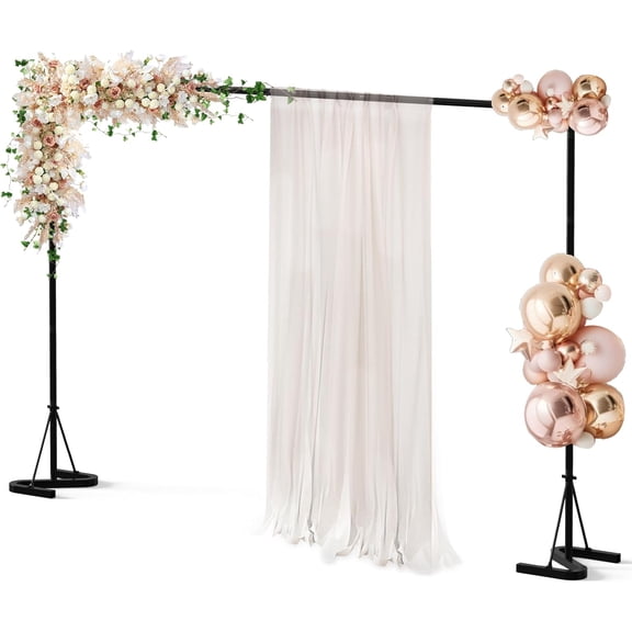 Backdrop Stand,10x7Ft Photo Backdrop Stand Photo Video Studio,Backdrop Banner Stand,Heavy Duty Square Metal Balloon Arch for Parties Wedding Photography Baby Shower Festival Decoration