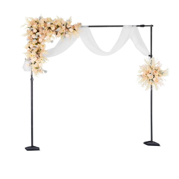 Backdrop Stand 8.5x10ft, Adjustable Photo Backdrop Kit with 7 Crossbars, Portable Background Stand for Wedding, Studio, Party, Projector Screen