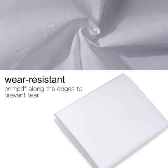 Backdrops 2 X 1.5m/ 6.6 X 4.9ft Photography Background Screen Portrait Photography Backdrop Photo Studio Props Washable Durable Non-Woven Fabric Material, White Color