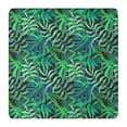 thumbnail image 1 of Backed Square Tablecloth with Colorful Tropical Floral and Palm Leaf Prints, Waterproof and Scratch-Resistant Vinyl, Elastic Edge Fit for Dining, Picnic, Patio, 1 of 6