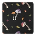 thumbnail image 1 of Backed Squre Tablecloth with Botanical Mushroom and Psychedelic Trippy Mushroom Designs, Waterproof and Scratch-Resistant Vinyl, Elastic Edge Fit for Dining, Picnic, Patio, 1 of 6