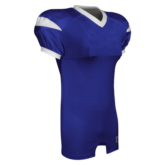 Champro FJ30 Backer Football Jersey - Royal White