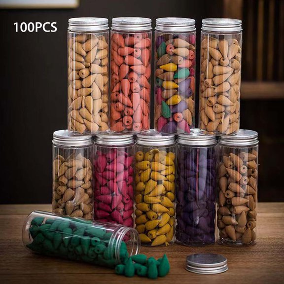 Backflow Incense Cones for Waterfall - Waterfall Scented Incense Cone 108 PCS Backflow Smoke Burning Cone Incense Bulk 6 Different Incense Waterfall Cones