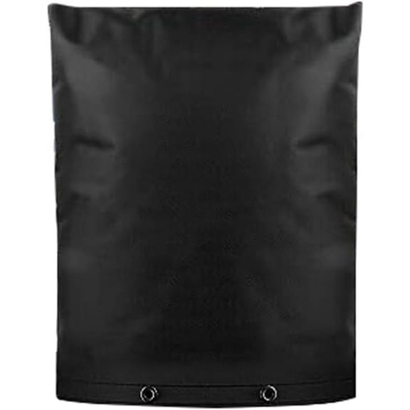 Backflow Preventer Cover, Insulated Irrigation Box for Winter Freeze & Sun UV Protection, Heavy-Duty Waterproof Enclosure for Outdoor Backflow Valves (16.9"x20.8", Black)