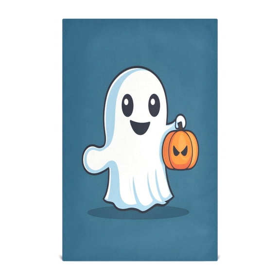 Background Halloween Ghost Decorative Waffle Towel Kitchen Dishcloth 28x18in Multi-Use Tea Towel